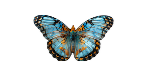 vivid detailed beautiful butterfly transparent as a graphic resource
