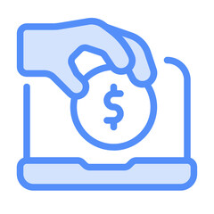 Payment Icon With Lineal Color Style 