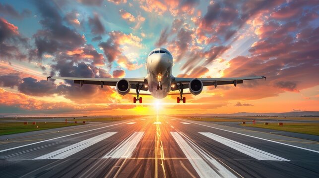 Sunset Serenity at the Airport