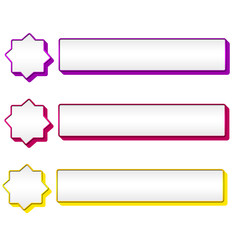 Set Of Title Frame Lower Third Label Banner