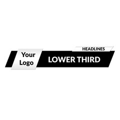 Obraz premium Creative lower third label banner