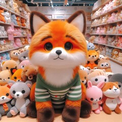 Obraz premium Colorful Doll Shop Interior