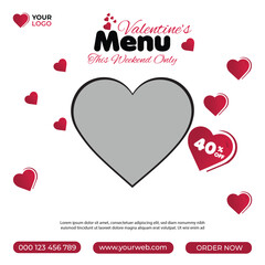 Free vector simple happy Valentines Day celebration design