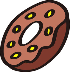 a cute donut