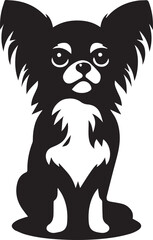 Lying Labrador Retriever silhouette vector