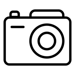 Camera Icon in Line Style
