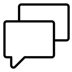 Fototapeta premium Chat Icon in Line Style