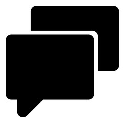 Chat Icon in Solid Style
