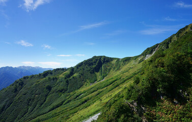Fototapeta premium 黒部ダムの展望台からの風景