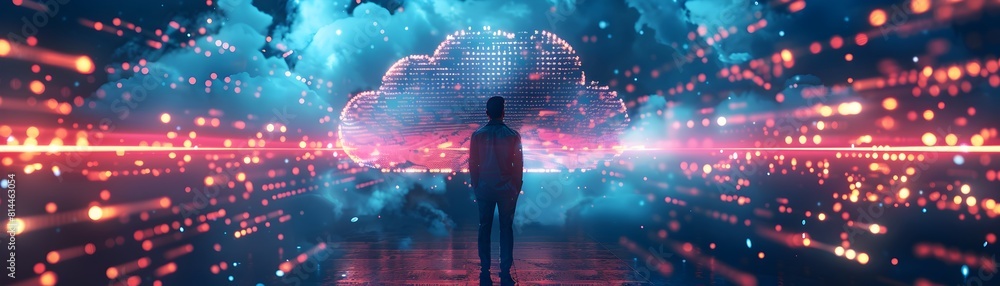 Poster exploring the impact of cloud computing on business journalism and news aggregation