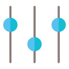 Equalizer Icon in Flat Style