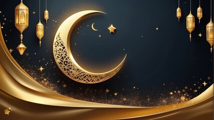 Islamic Ramadan and Eid al-Adha themed background