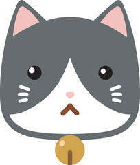 cute cat emoji vector with a range of expressions