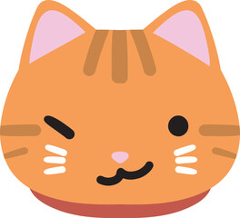 cute cat emoji vector with a range of expressions