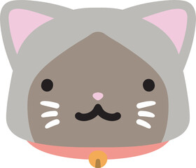 cute cat emoji vector with a range of expressions