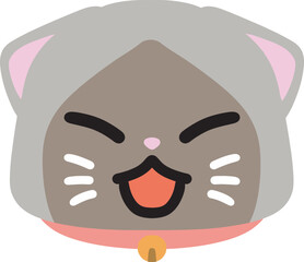 cute cat emoji vector with a range of expressions