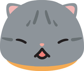 cute cat emoji vector with a range of expressions