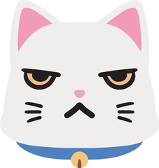 cute cat emoji vector with a range of expressions