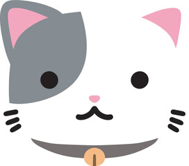 cute cat emoji vector with a range of expressions