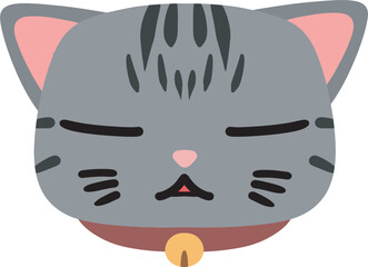 cute cat emoji vector with a range of expressions