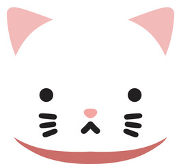 cute cat emoji vector with a range of expressions