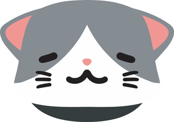 cute cat emoji vector with a range of expressions