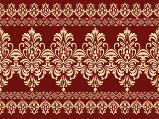 ikat ethnic seamless pattern in tribal. Beautiful fabric Indian style. Design for background, wallpaper, illustration, fabric, clothing, carpet, textile, batik, embroidery.