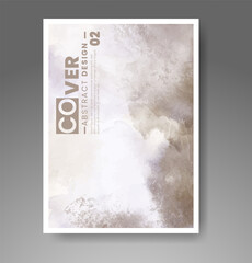 Cards with watercolor background. Design for your cover, date, postcard, banner, logo.