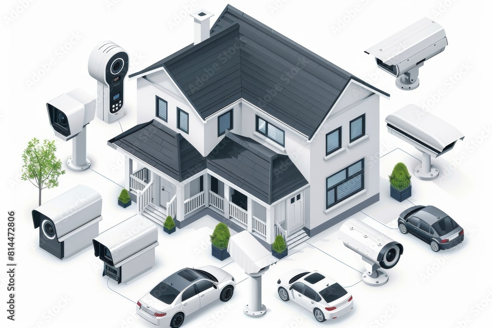 Aufkleber smart home automation for home surveillance integrates cognitive learning and ai into safeguarding m