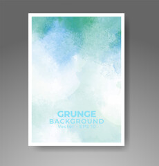 Cards with watercolor background. Design for your cover, date, postcard, banner, logo.