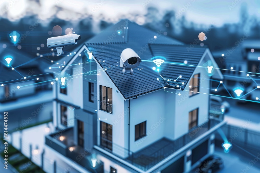 Poster protection through high-tech home systems employs digital monitoring and verification sensors, safeg