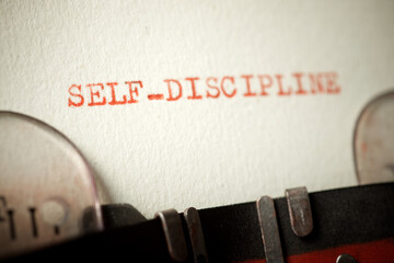 Self-discipline concept view