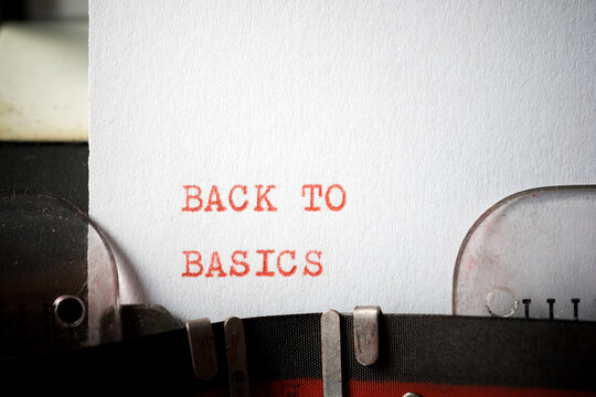 Back to basics phrase