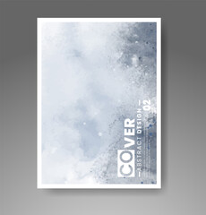 Cards with watercolor background. Design for your cover, date, postcard, banner, logo.