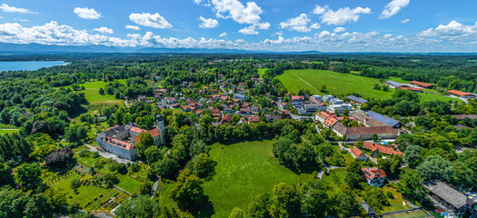 Die Gemeinde Bernried am Starnberger See im Luftbild