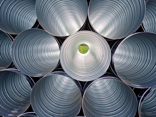 stainless steel, clay flexible chimney insert. Single shell gas liner. It ensures a clear passage...