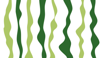 Smooth Water Flow Ripple Lines green and dark green color. Twisted and distorted texture in trendy retro psychedelic style. Groovy hippie minimalist backgrounds. Waves, swirl, twirl pattern
