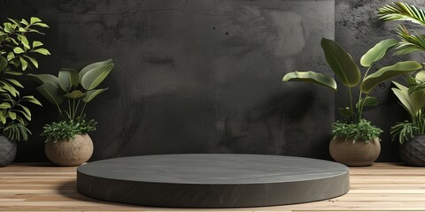 concept of a podium for product