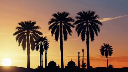 Fototapeta premium Islamic Ramadan and Eid al-Adha themed background