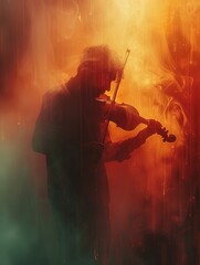 Fototapeta premium musician plays the violin