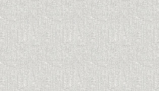 Seamless subtle white linen textile transparent background texture overlay. Abstract cloth fabric grayscale displacement, bump or height map. Simple panoramic banner wallpaper pattern