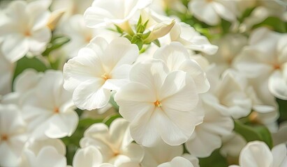 Serene white plumeria flowers in full bloom