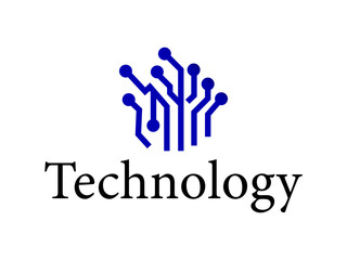 Modern technology logo,Futuristic logo design