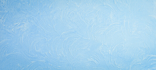 Blue wall background for design. beautiful texture decorative Venetian stucco for backgrounds. Top...