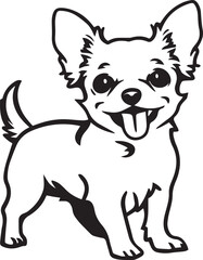 Lying Labrador Retriever silhouette vector