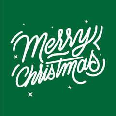 Merry christmas lettering happy holiday