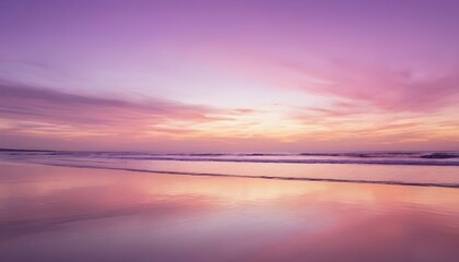 A beach scene at sunrise with the sky painted in upscaled_11