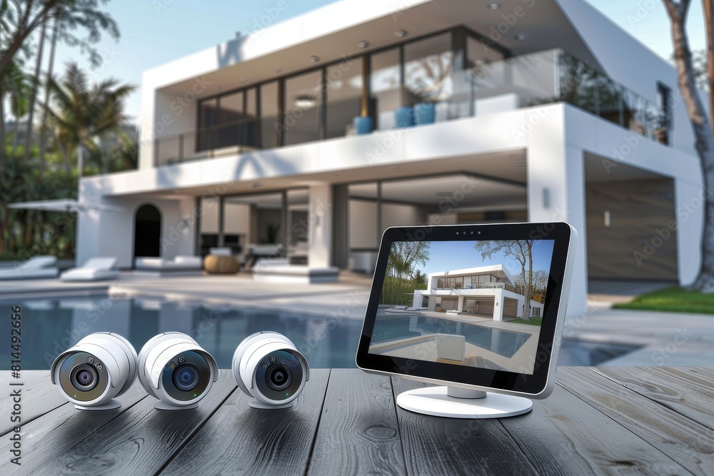 Poster alarm systems signal privacy-focused technology, integrating camera transmission controls for secure