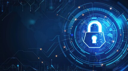 Business technology privacy concept, cyber security data protection.future concept