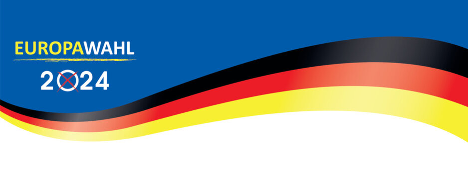 Deutsche Flagge Europawahl 2024